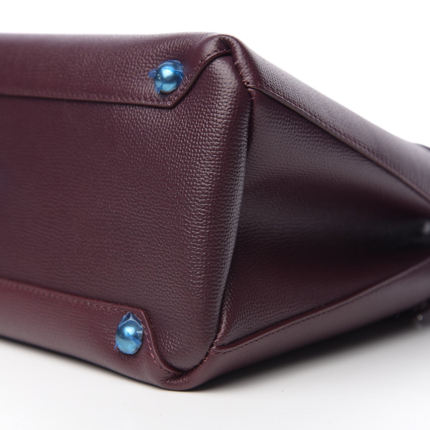 Derby Calfskin House Check Medium Banner Tote Burgundy