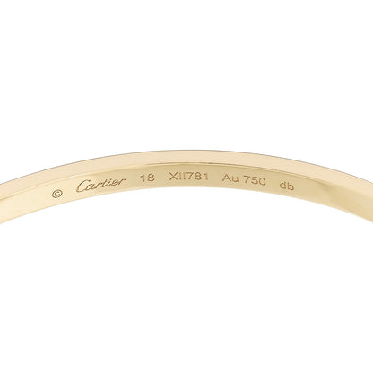 Cartier 18K Yellow Gold 6 Diamond Small LOVE Bracelet 18 6 of 8