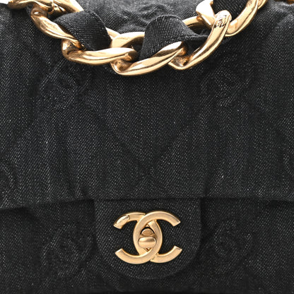 Chanel Denim Quilted Medium Funky Town Flap Black 8 of 11