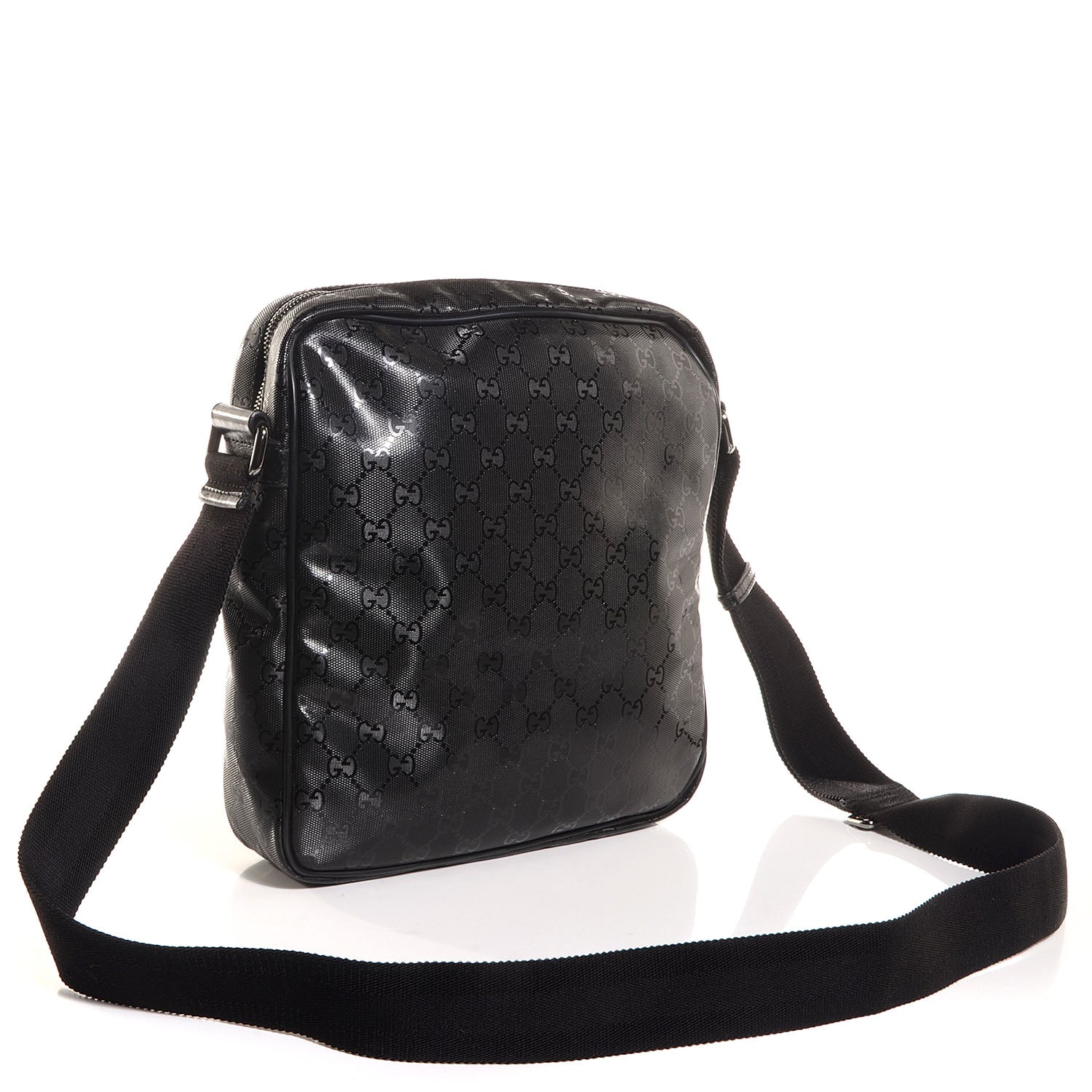 Gucci Imprime Monogram Medium Messenger Bag Black 3 of 9