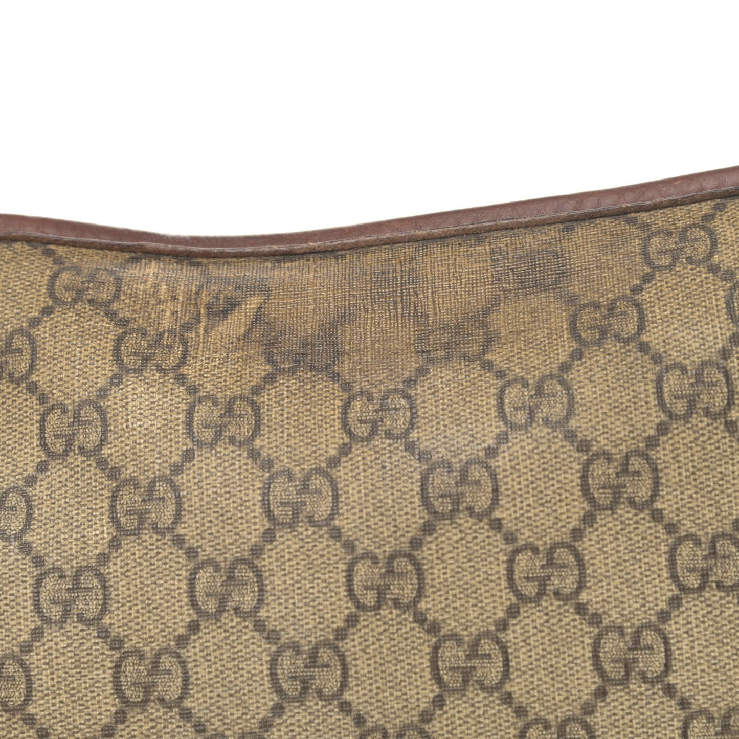 GG Supreme Monogram Web Messenger Brown