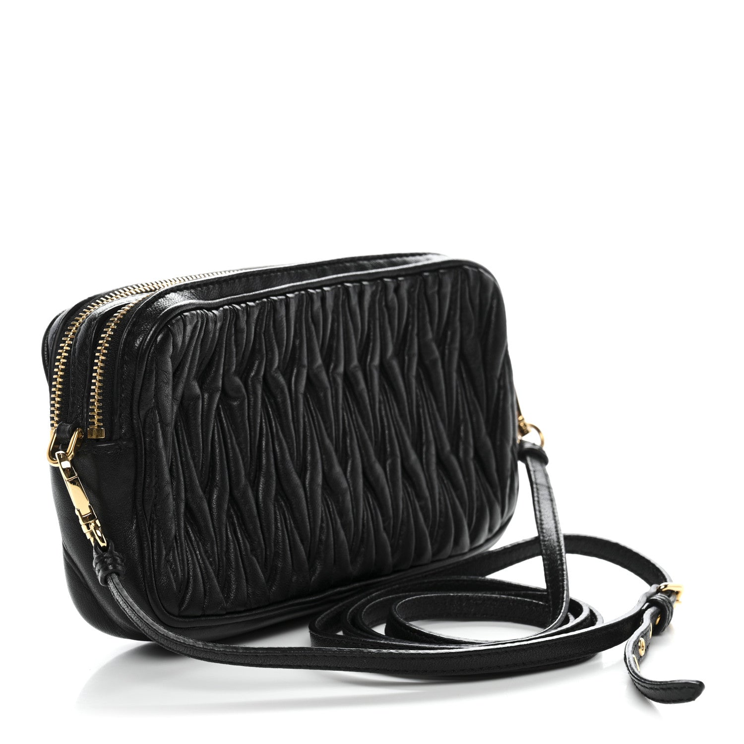 Miu Miu Nappa Matelasse Crossbody Black 2 of 12