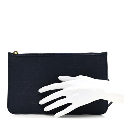 Louis Vuitton Empreinte Monogram Giant Neverfull MM Pochette Navy 2 of 6