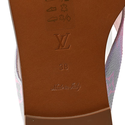 Louis Vuitton Monogram Sunny Flat Thong Sandals 38 Rose Clair Pink 8 of 9