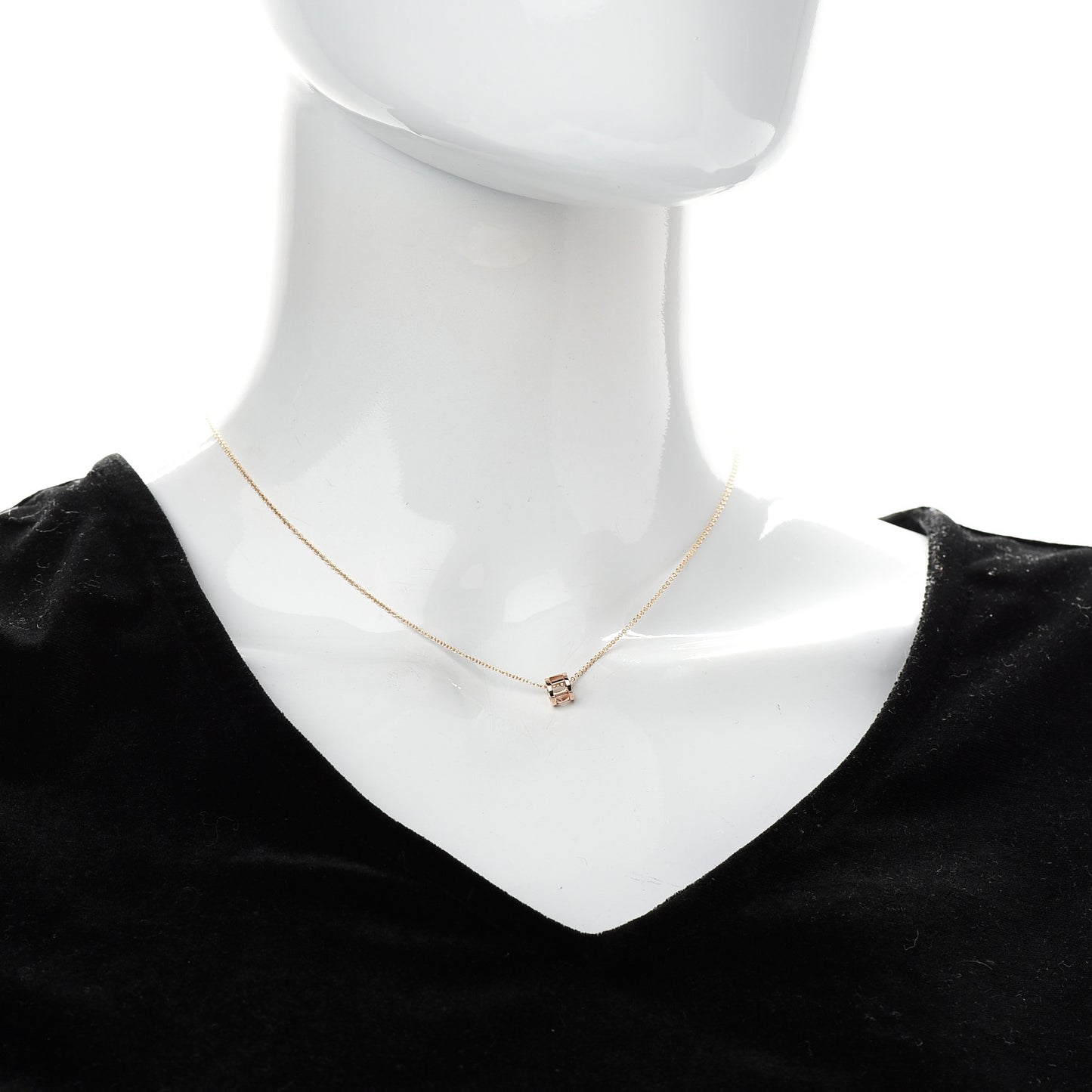 18K Rose Gold Atlas Open Pendant Necklace