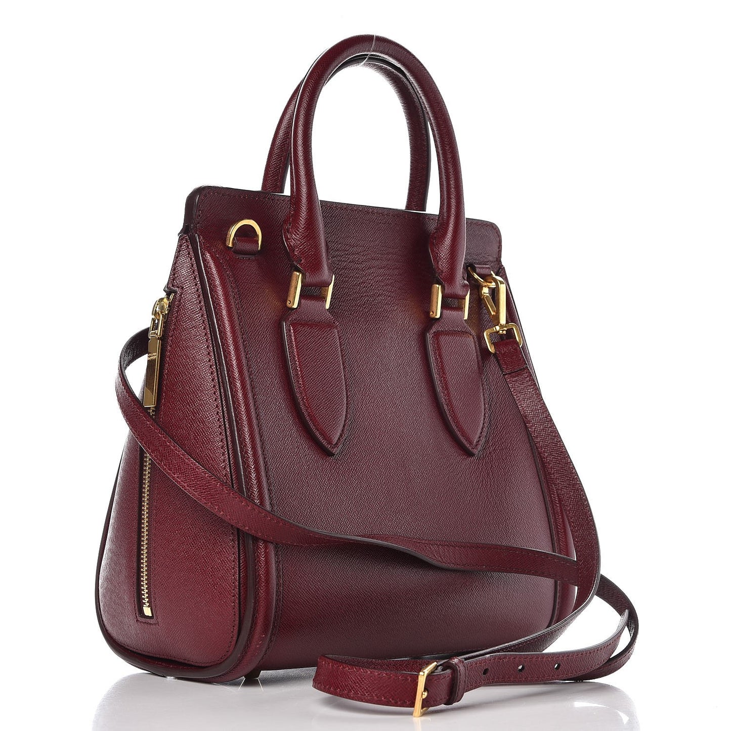 Calfskin Small Heroine Burgundy