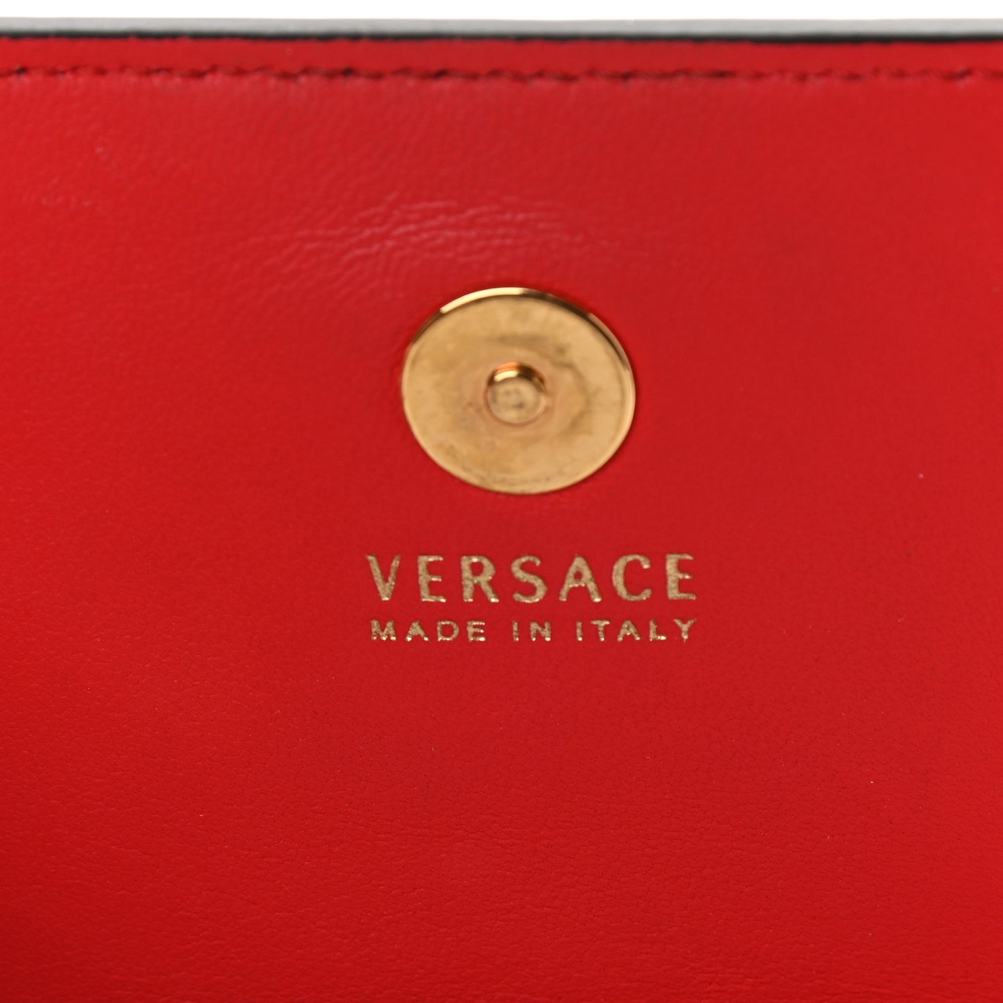 Vitello Mini Virtus Chain Clutch Red