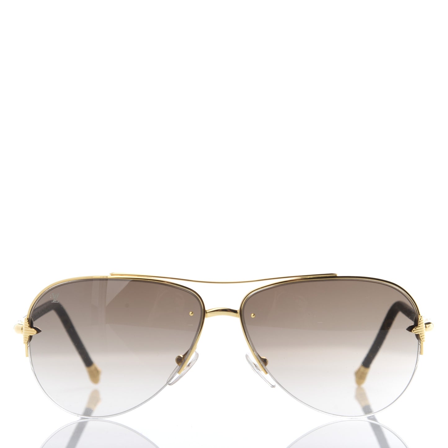 Monogram Petite Viola Pilote Aviator Sunglasses Z0571U Brown