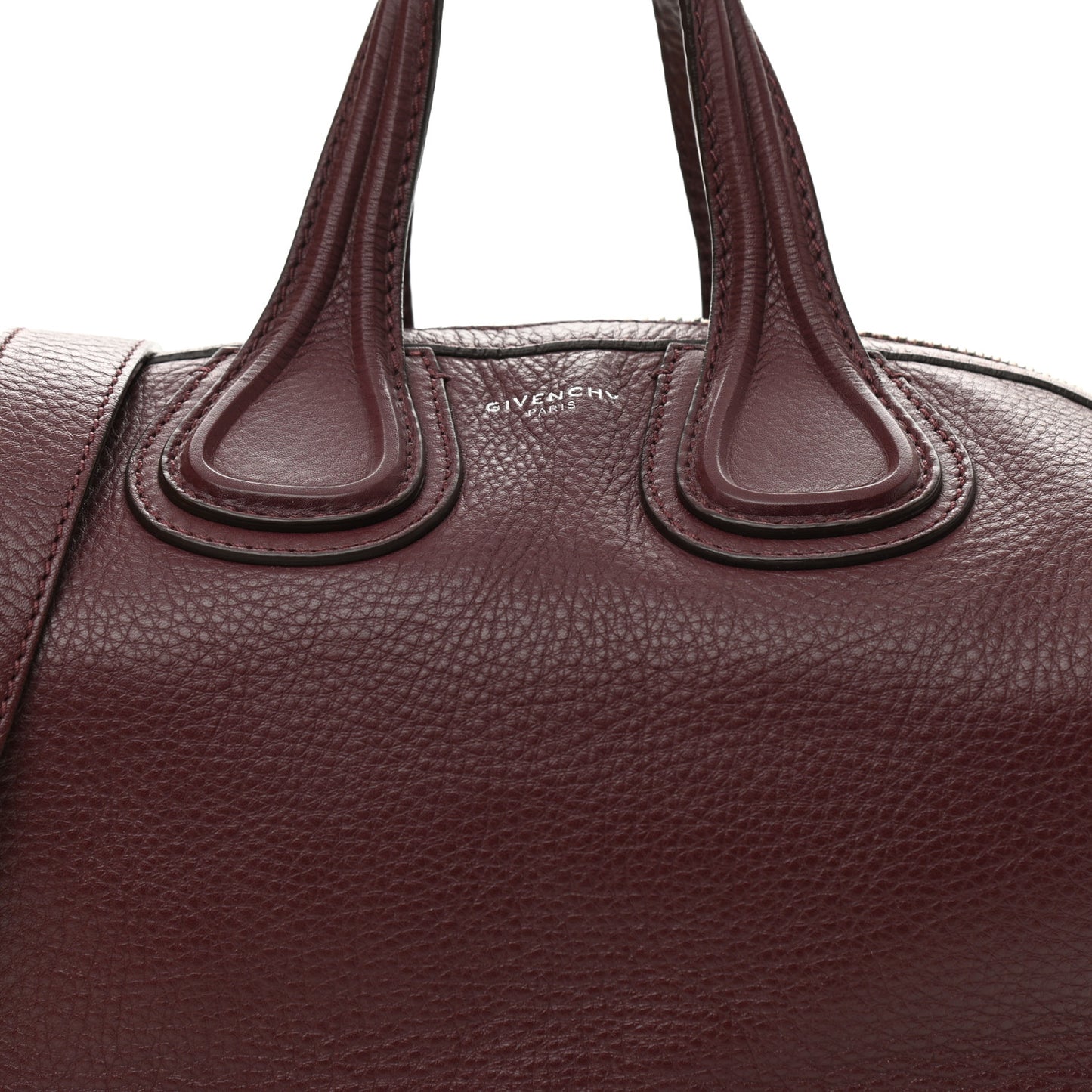 Waxy Grained Calfskin Small Nightingale Oxblood