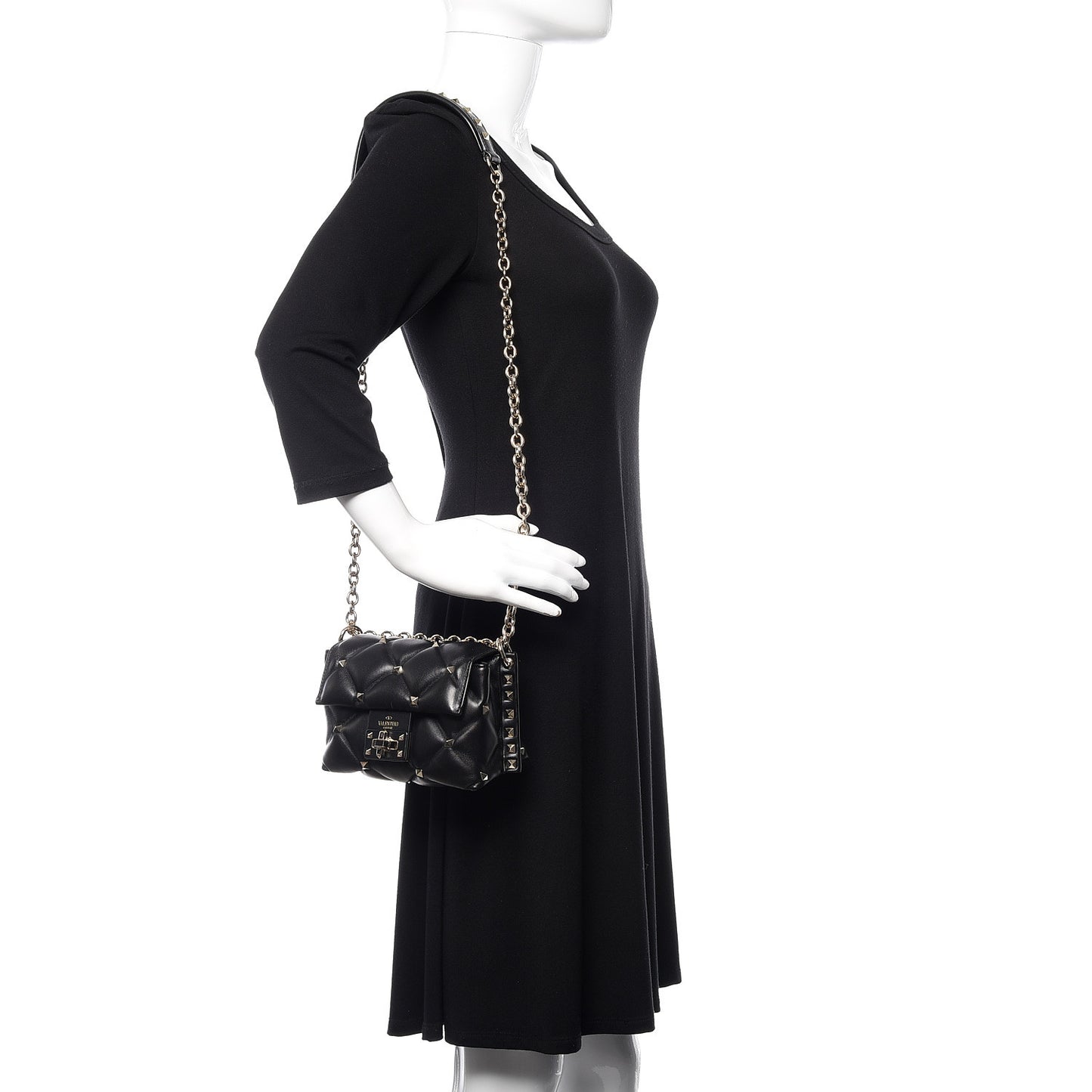 Nappa Mini Candystud Crossbody Black