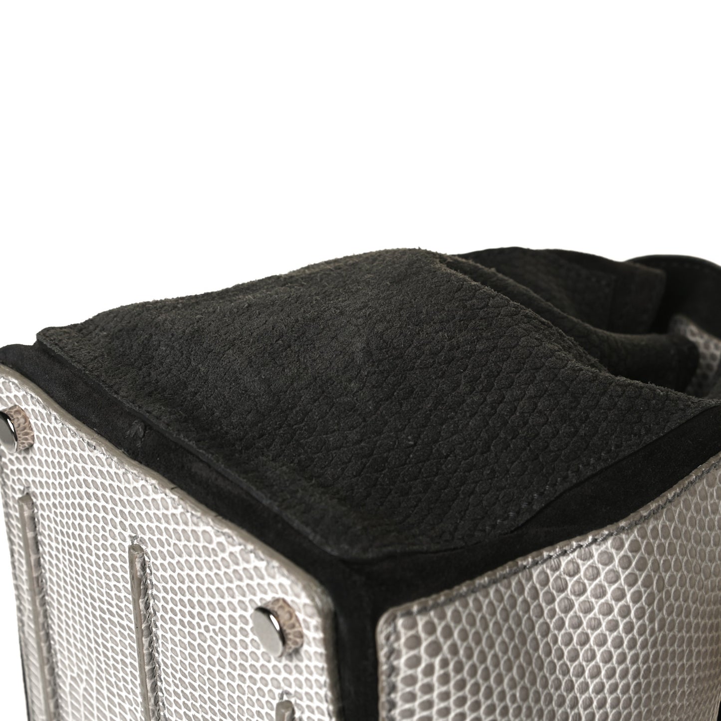 Calfskin Lizard Embossed Medium Muse Two Brown