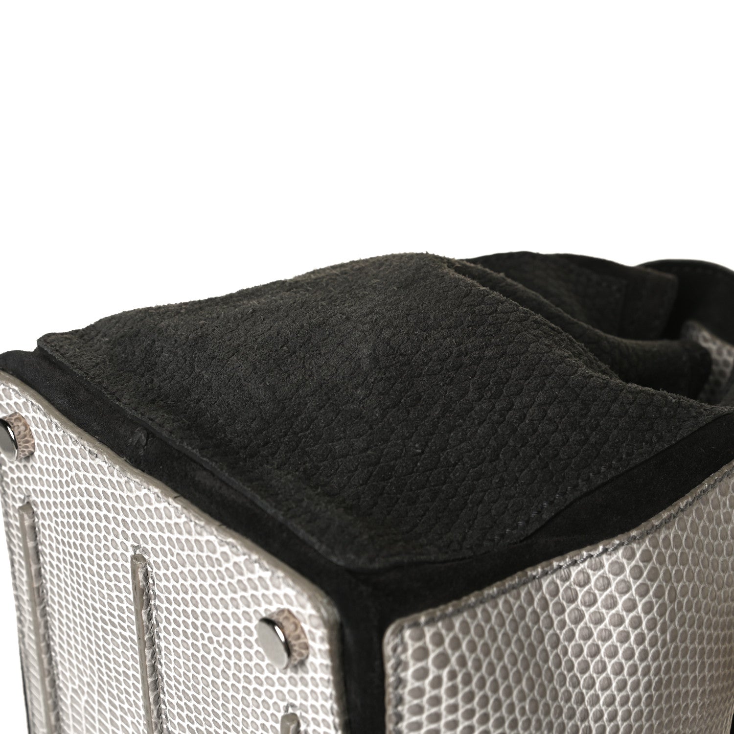 Saint Laurent Calfskin Lizard Embossed Medium Muse Two Brown 28 of 36