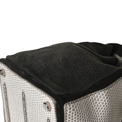 Saint Laurent Calfskin Lizard Embossed Medium Muse Two Brown 28 of 36