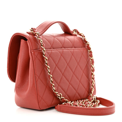 Chanel Caviar Quilted Medium Business Affinity Flap Red 3 of 13