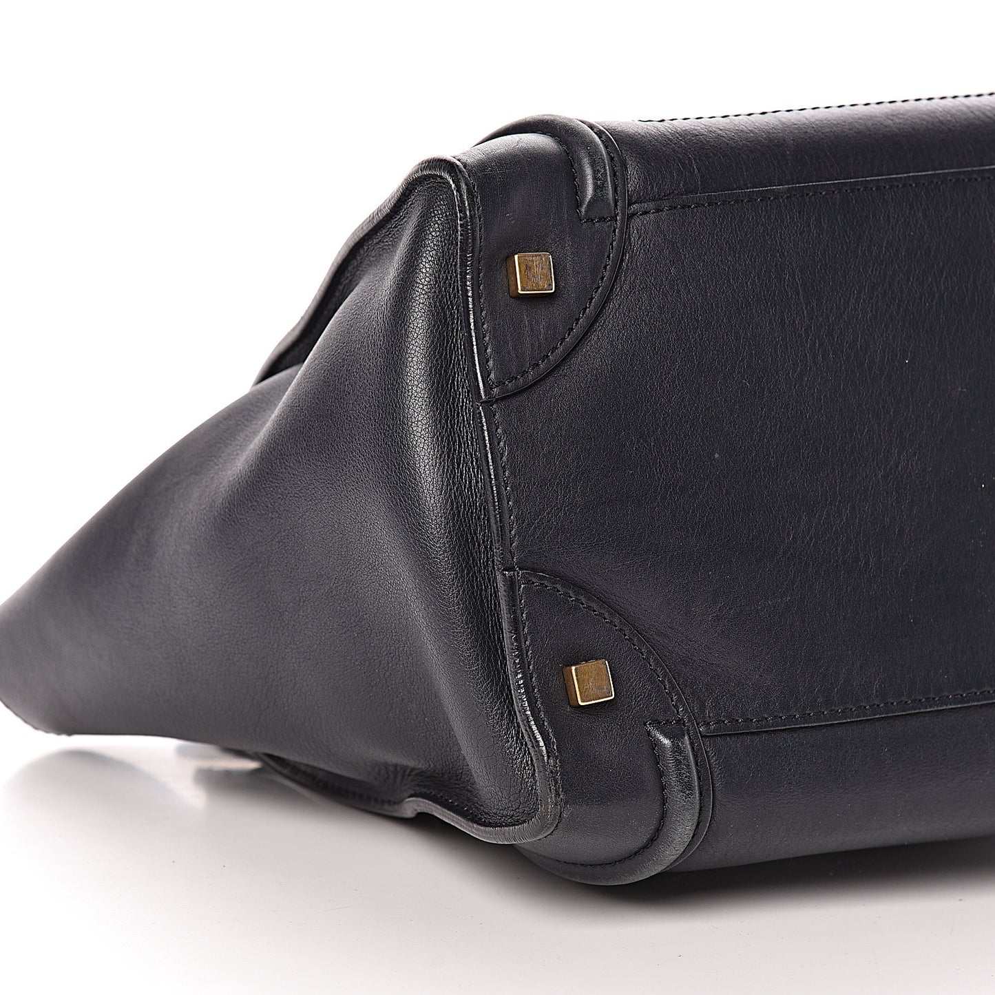 Smooth Calfskin Mini Luggage Navy Blue