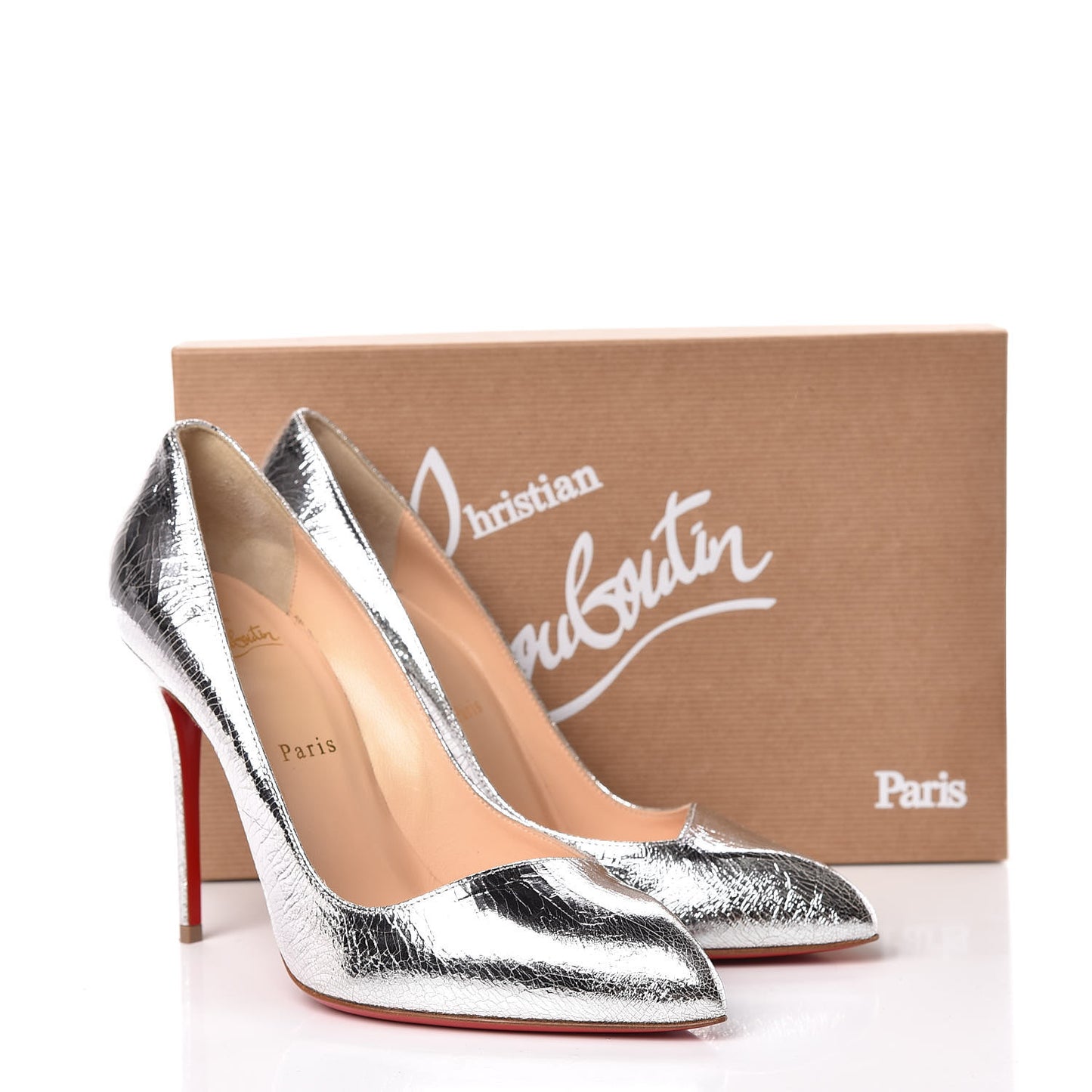 Broken Glass Corneille 100 Pumps 39 Silver