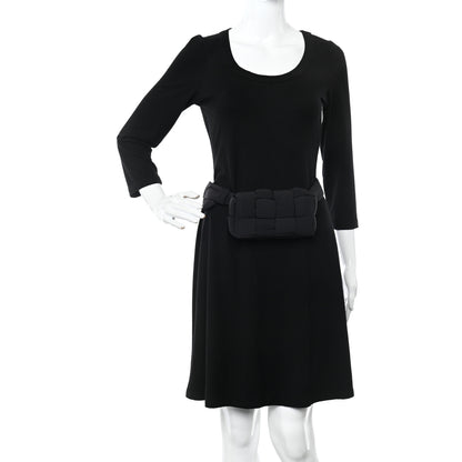 Bottega Veneta Nylon Intrecciato Padded Tech Mini Cassette Belt Bag Black 2 of 9