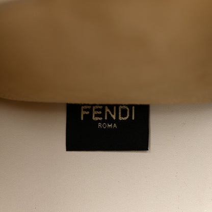 Fendi Vitello King Plexiglass Logo Embossed Small Fendi Sunshine Shopper Tote White Rice 6 of 9