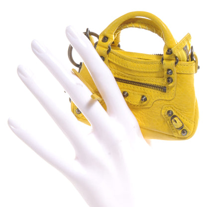 Balenciaga Agneau Mini First Bag Charm Moutarde 2 of 7