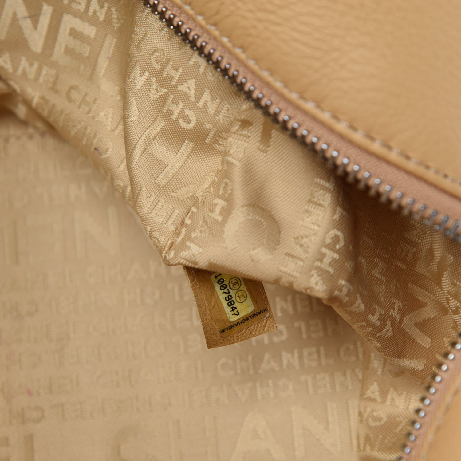 Chanel Deerskin Medium Bolt Bag Beige 12 of 13