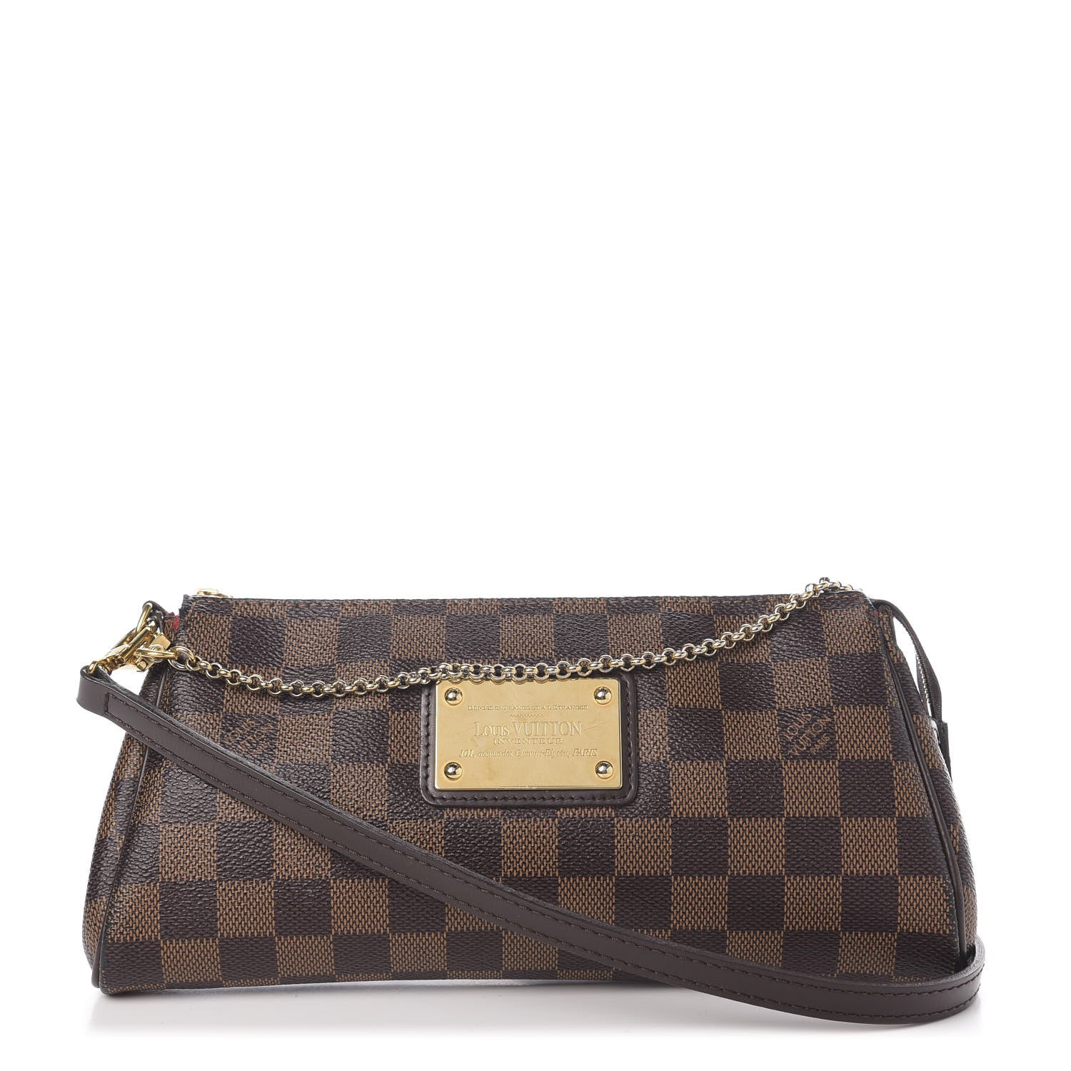 Louis Vuitton Damier Ebene Eva Clutch 1 of 11