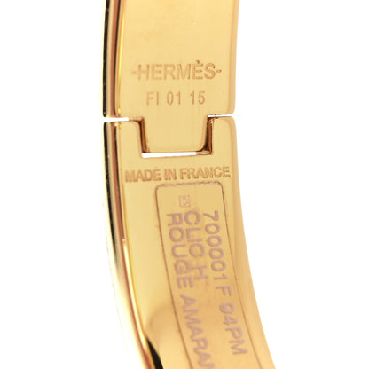 Hermes Enamel Narrow Clic Clac H Bracelet GM Rouge Amarante 4 of 4