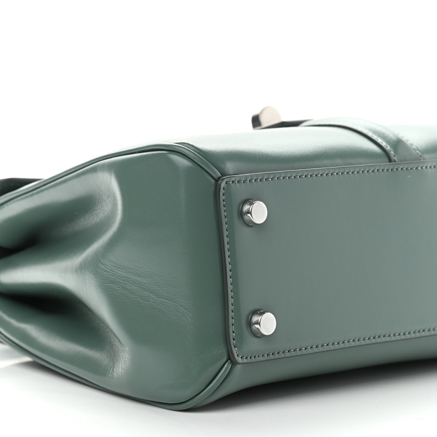 Celine Satinated Calfskin Small 16 Top Handle Bag Celadon 5 of 11