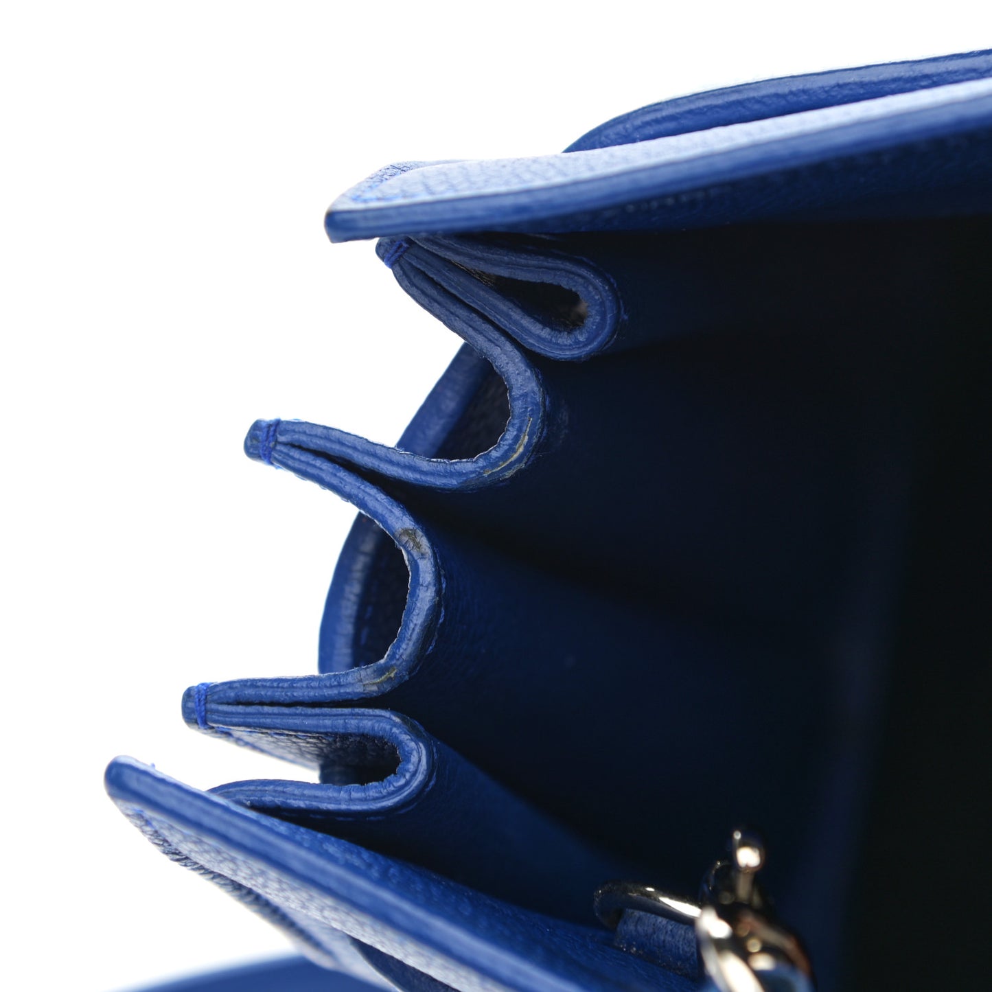 Grained Calfskin Baby Sac De Jour Royal Blue