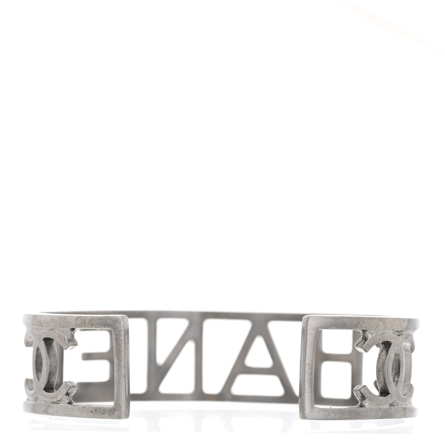 Ruthenium Logo Cuff Bracelet