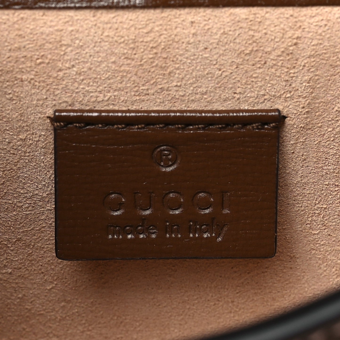 GG Supreme Monogram Mini Horsebit 1955 Shoulder Bag Beige Brown Sugar