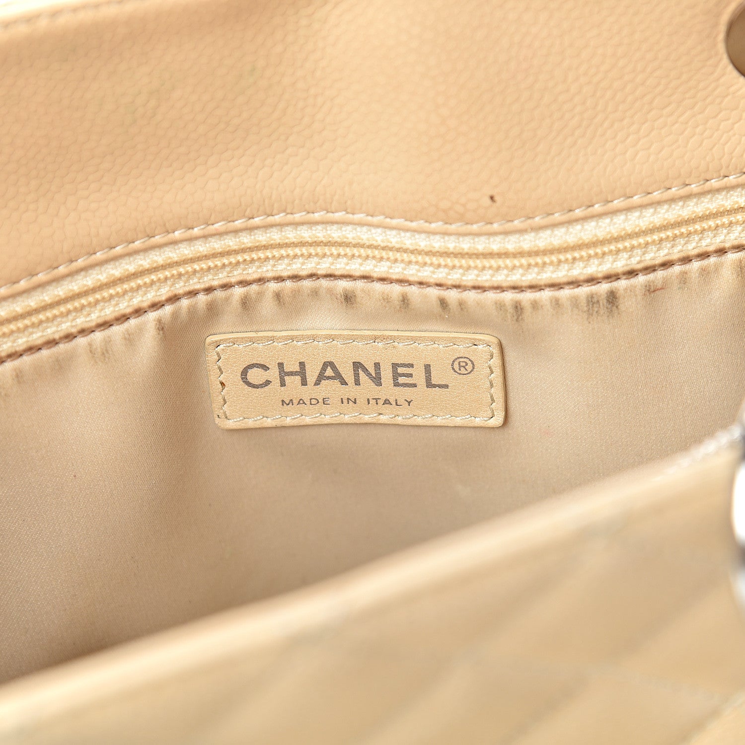 Chanel Caviar Quilted Grand Shopping Tote GST Beige 6 of 27