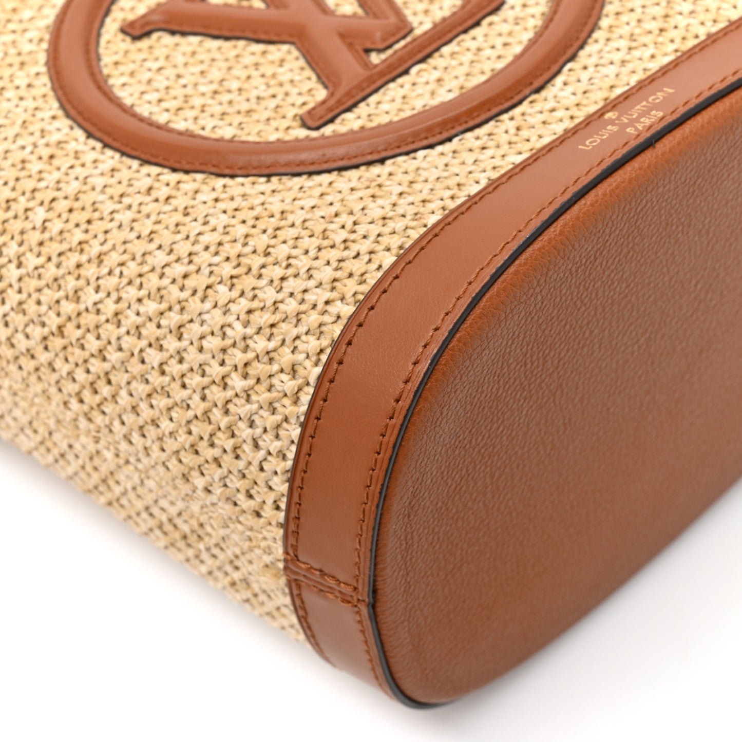 Raffia Petit Bucket Caramel