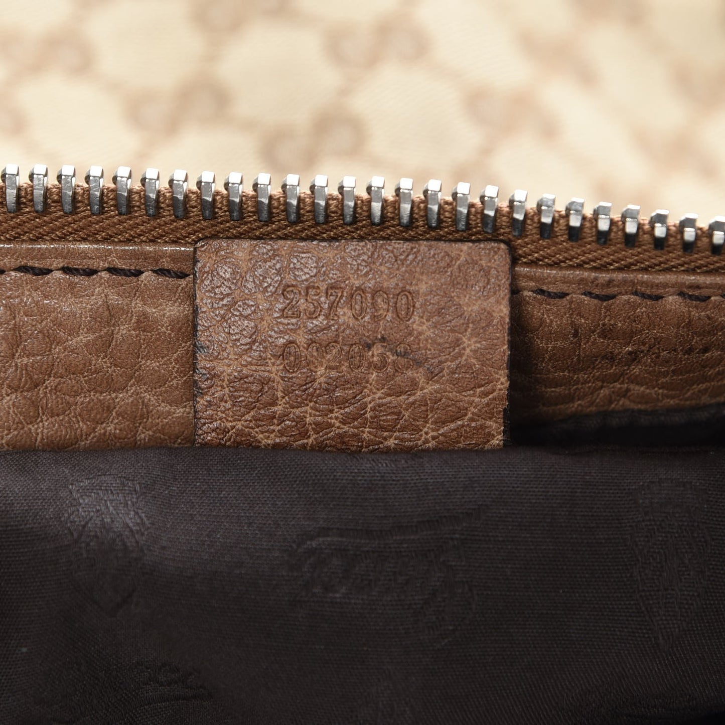Monogram Medium Bamboo Bar Hobo Brown