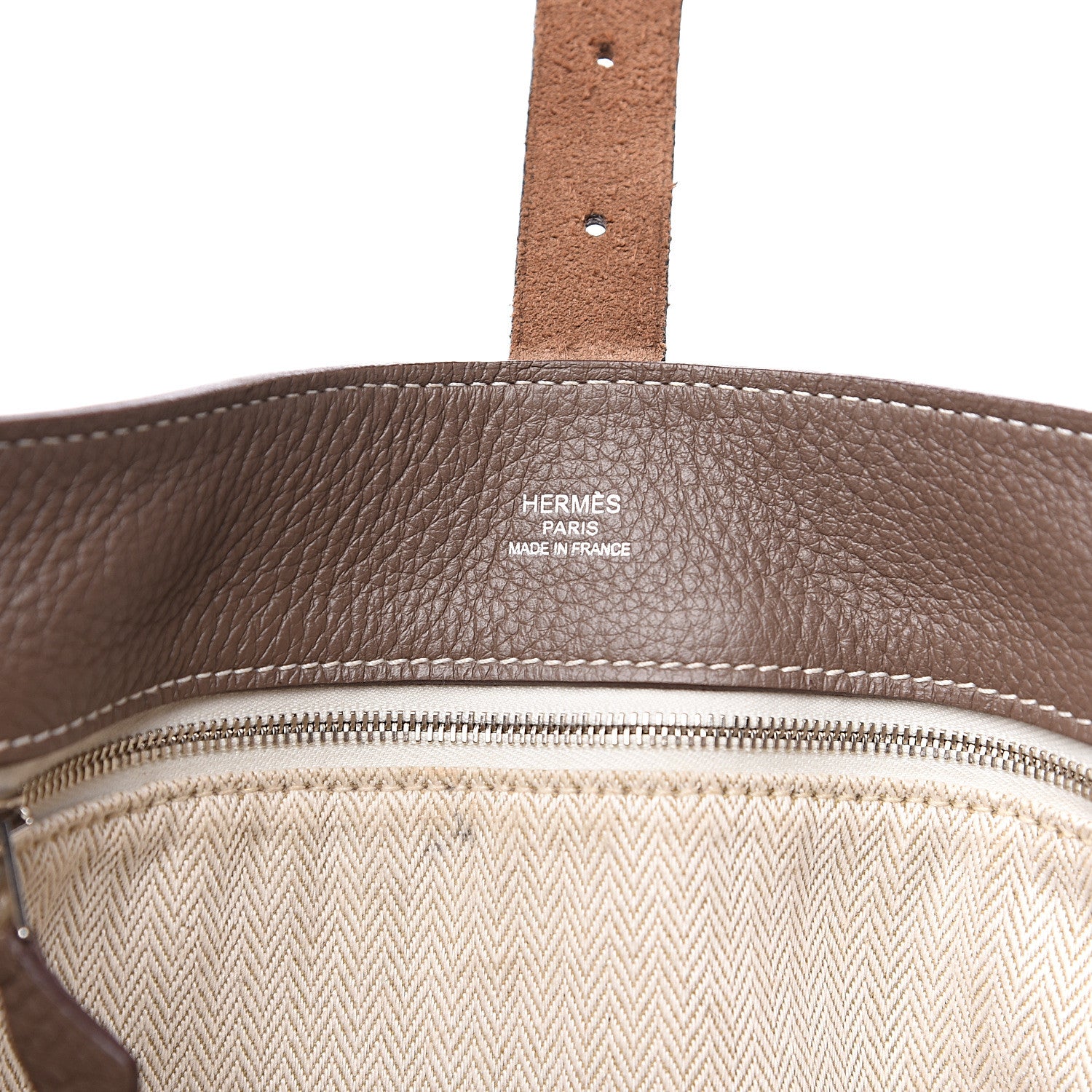 Hermes Taurillon Clemence Marwari PM Etoupe 5 of 9
