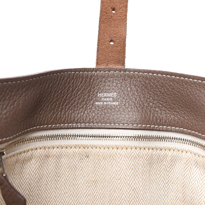 Hermes Taurillon Clemence Marwari PM Etoupe 5 of 9