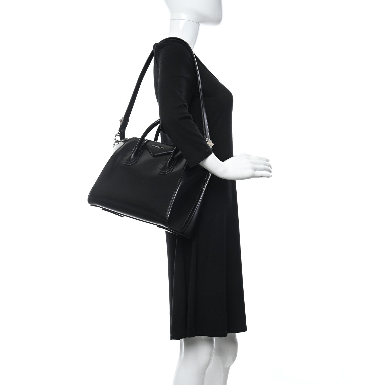 Givenchy Shiny Lord Calfskin Small Antigona Black 2 of 10