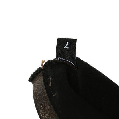 Chanel Metallic Lambskin Long Gloves 7 Black Brown 3 of 3