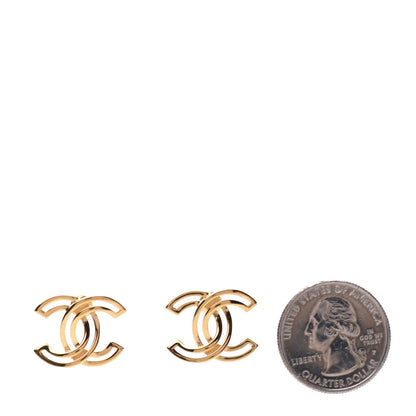Chanel Metal Obazine CC Earrings Gold 2 of 5
