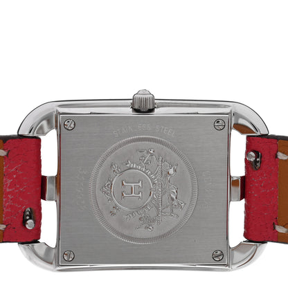 Hermes Stainless Steel Chevre Mysore 23mm Cape Cod Double Tour Quartz Watch Bougainvillier 4 of 5