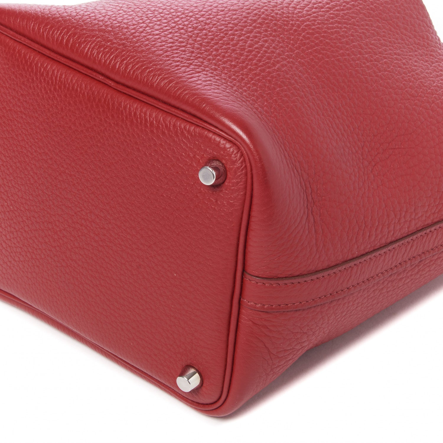 Hermes Taurillon Clemence Picotin Lock 18 PM Rouge Garance 4 of 7