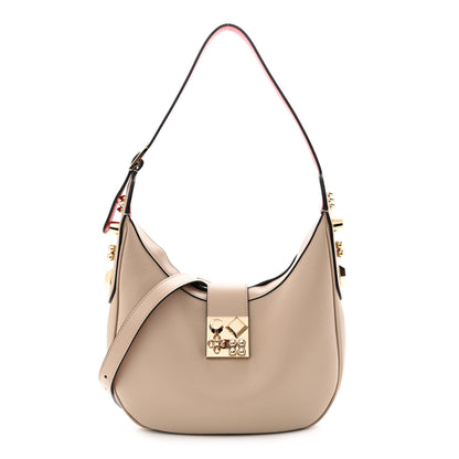 Christian Louboutin Grained Calfskin Carasky Shoulder Bag Feve 1 of 12