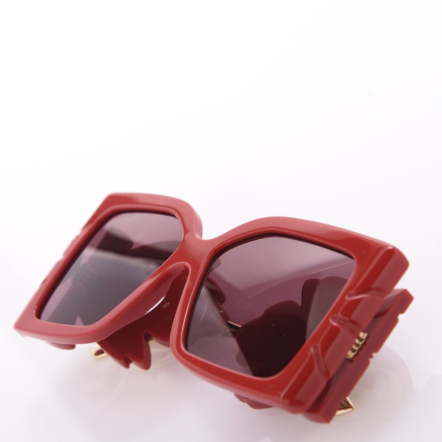 Acetate Square Frame Wing Sunglasses GG0535S Red