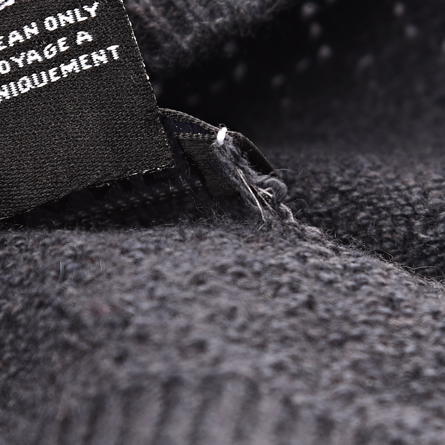 Chanel Cashmere CC Beanie Hat Dark Grey 5 of 5