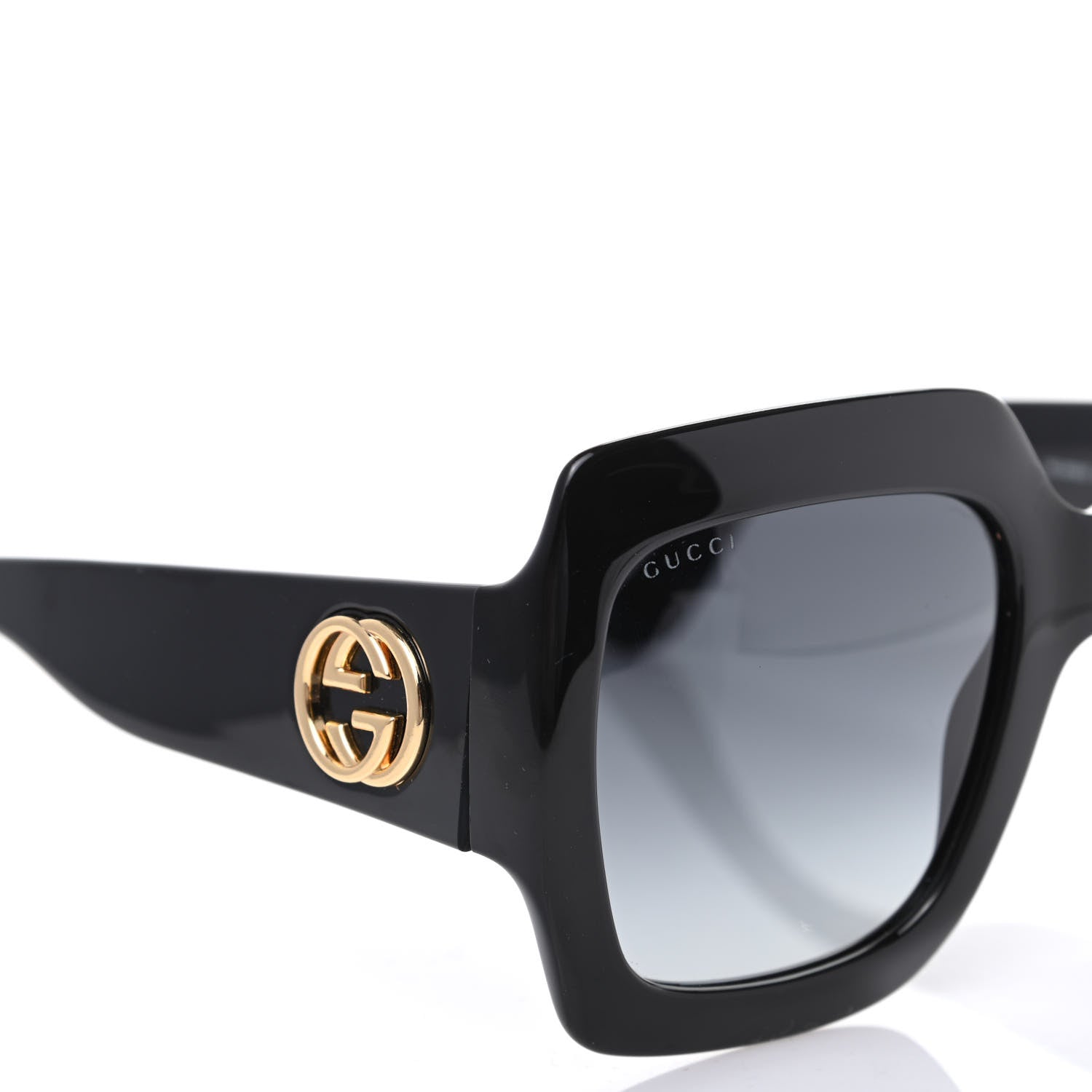 Gucci Acetate Square Frame Sunglasses GG3826S Black 7 of 8