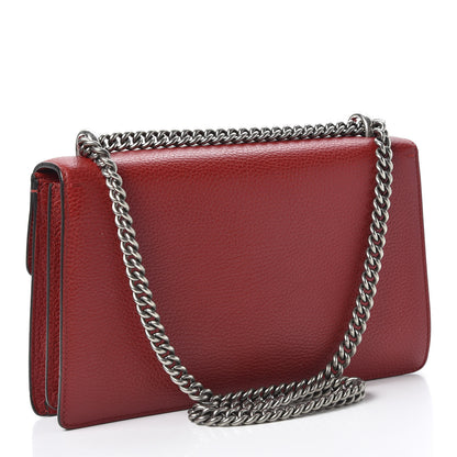 Gucci Dollar Calfskin Swarovski Crystal Small Dionysus Shoulder Bag Hibiscus Red 2 of 10