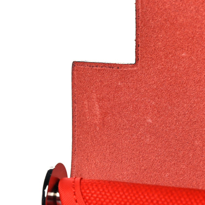Hermes Vache Hunter Toile Herbag Zip 31 PM Capucine Rouge H 9 of 14