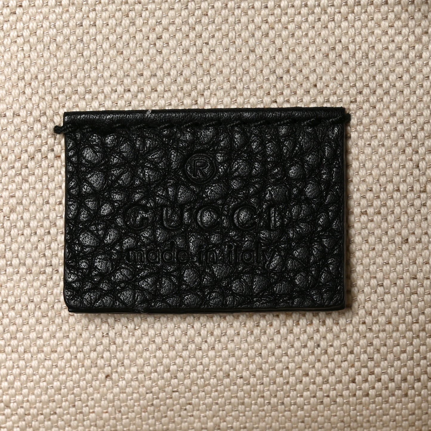 Grained Calfskin Logo Belt Bag Black