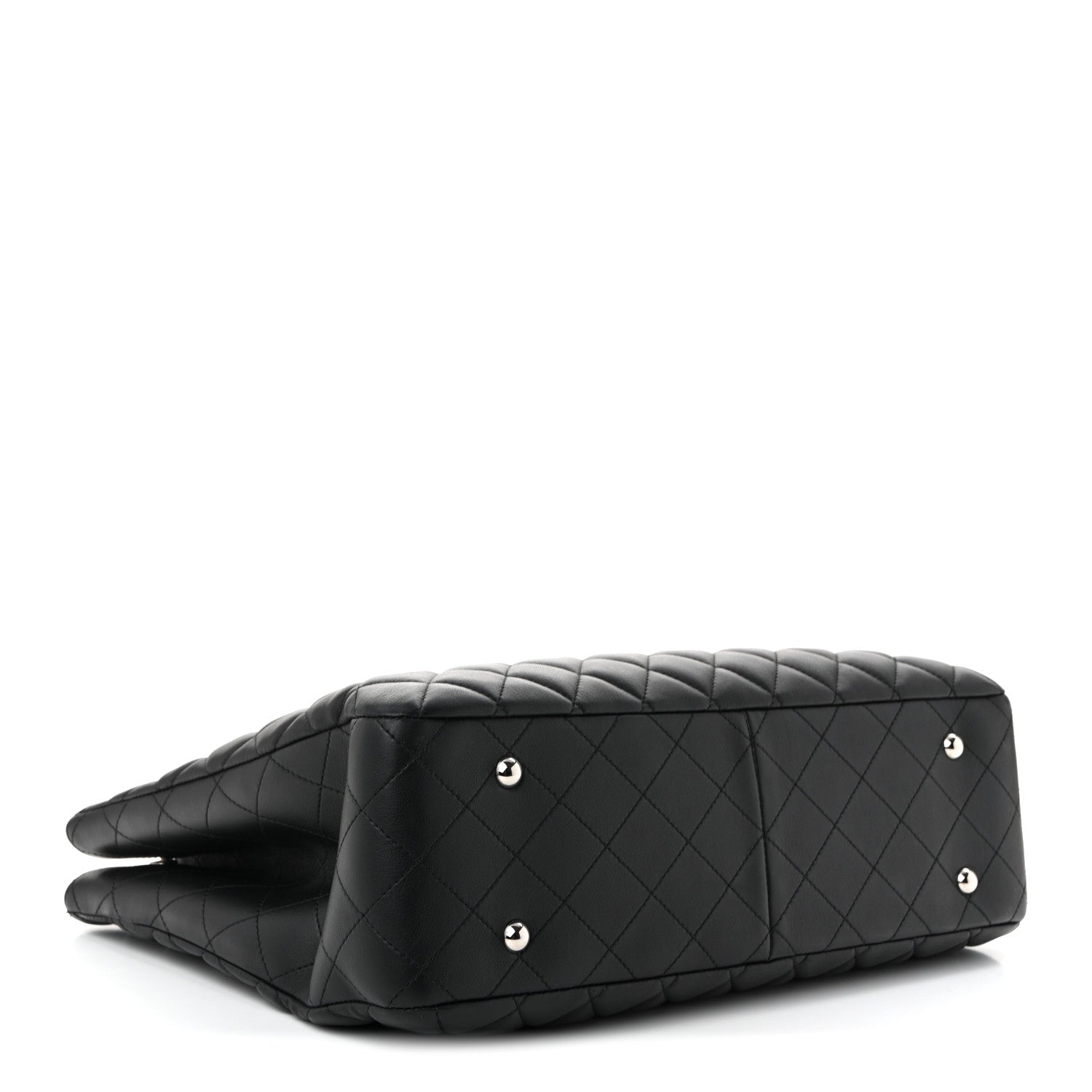 Chanel Calfskin Quilted Large Classic Shopping Tote Black 4 of 10