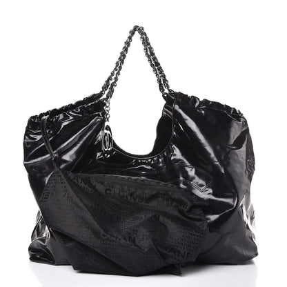 Chanel Vinyl XL Coco Cabas Black 5 of 8
