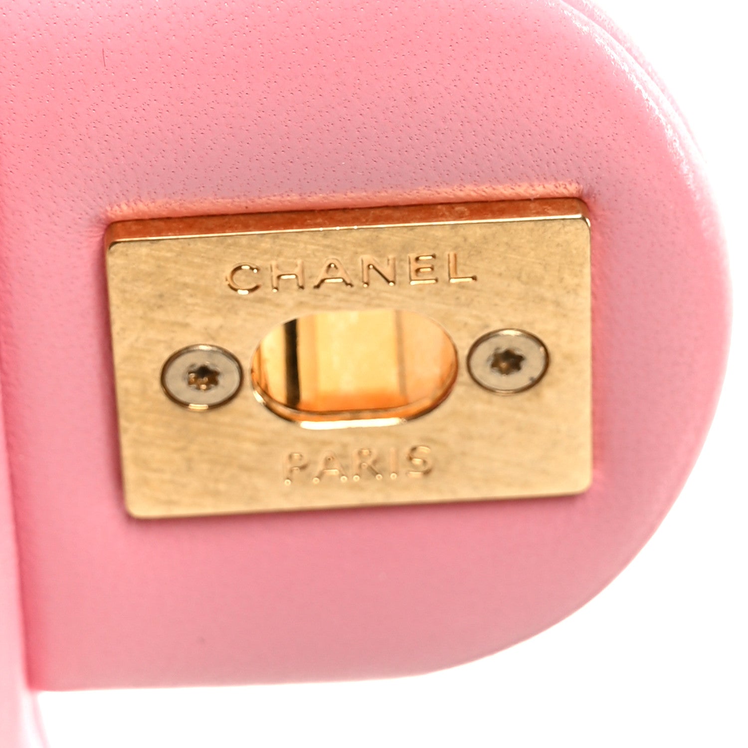 Chanel Lambskin Wenge Quilted Mini Fashion Wood Square Flap Pink 7 of 11